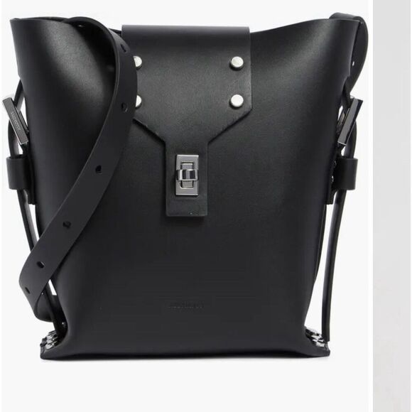 All Saints Handbags - NWT'S AllSaints Miro Crossbody Bucket Bag in Black Leather